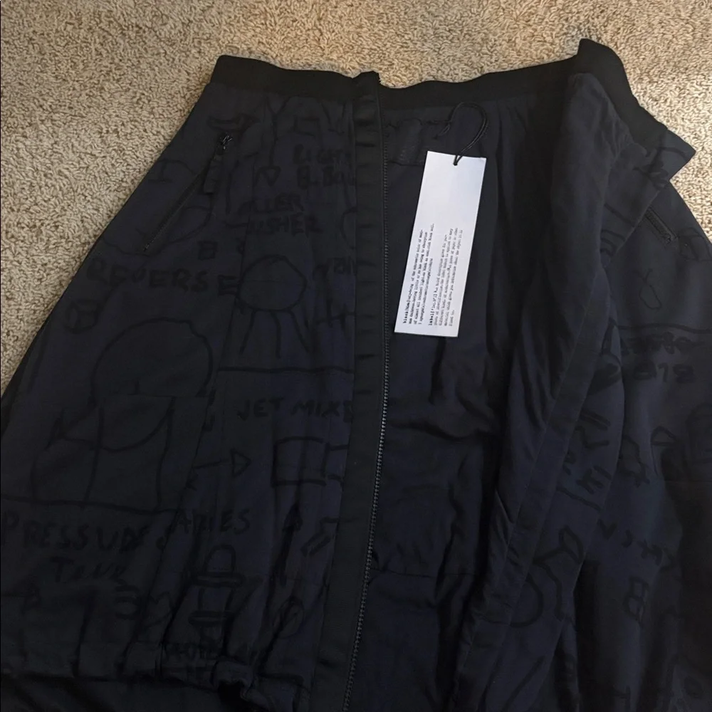 Rundholz Black Label Asymmetrical Tulip Skirt in Dark Gray and Black Print - Picture 9 of 16